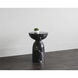 Goya 20 X 13.5 inch Marble Look / Black Outdoor End Table